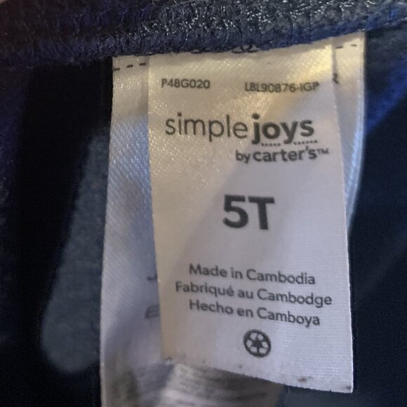 Carter's Dark Blue Jogging Pants Boys 5T - Picture 3 of 4